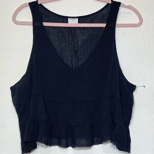 Free People Intimately Top, Black, Sleeveless Size Small